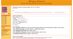 Desktop Screenshot of afriquescience.info